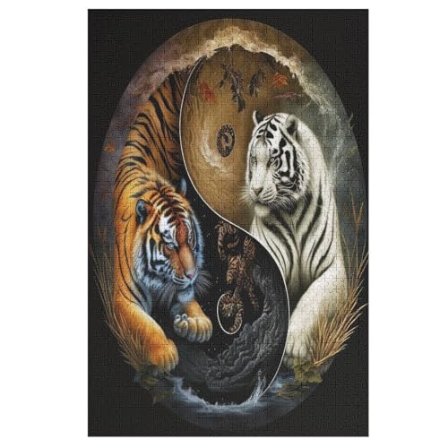 Tiger Puzzles 1000 Teile Erwachsener Kniffel Spaß Für Die Ganze Familie, Holzpuzzle Kinder Erwachsene, Impossible Puzzle Schwer 78×53cm Tiger Puzzles 1000 Teile Erwachsener Kniffel Spaß Für Die Ganze Familie, Holzpuzzle Kinder Erwachsene, Impossible Puzzle Schwer 78×53cm von FGHJHGG