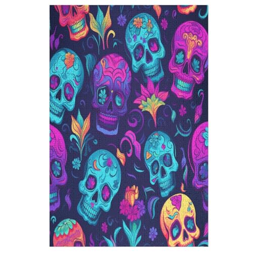 Totenkopf-Puzzlespiel Aus Holz, 1000 Puzzleteile, Puzzle Für Teenager Und Erwachsene, Kreatives Spielzeug, Puzzles, 78×53cm Totenkopf-Puzzlespiel Aus Holz, 1000 Puzzleteile, Puzzle Für Teenager Und Erwachsene, Kreatives Spielzeug, Puzzles, 78×53cm von FGHJHGG