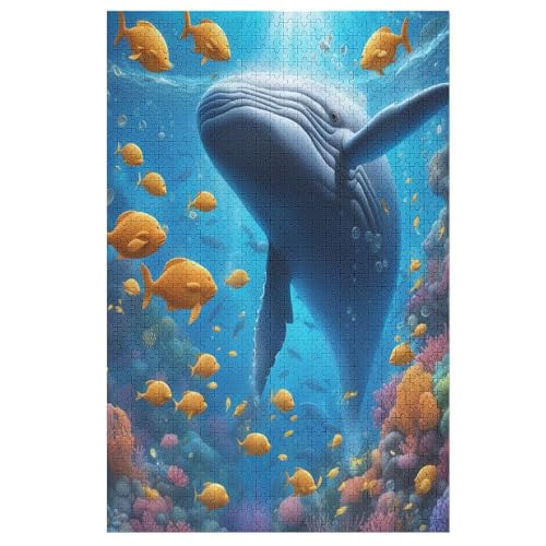 Wal -Puzzle, 1000 Teile,Holzpuzzle Für Erwachsene Kinder, Lustiges Spielzeug, Denkspiel, Bildungsspiel, 78×53cm Wal -Puzzle, 1000 Teile,Holzpuzzle Für Erwachsene Kinder, Lustiges Spielzeug, Denkspiel, Bildungsspiel, 78×53cm von FGHJHGG