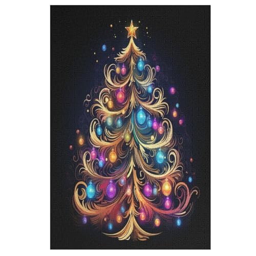 Weihnachtsbaum-Puzzlespiel Aus Holz, 1000 Puzzleteile, Puzzle Für Teenager Und Erwachsene, Kreatives Spielzeug, Puzzles, 78×53cm Weihnachtsbaum-Puzzlespiel Aus Holz, 1000 Puzzleteile, Puzzle Für Teenager Und Erwachsene, Kreatives Spielzeug, Puzzles, 78×53cm von FGHJHGG