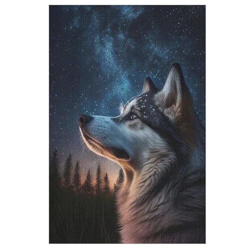 Wolf Puzzles 1000 Teile Erwachsener Kniffel Spaß Für Die Ganze Familie, Holzpuzzle Kinder Erwachsene, Impossible Puzzle Schwer 78×53cm Wolf Puzzles 1000 Teile Erwachsener Kniffel Spaß Für Die Ganze Familie, Holzpuzzle Kinder Erwachsene, Impossible Puzzle Schwer 78×53cm von FGHJHGG