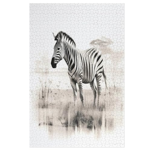 Zebra -Puzzle, 1000 Teile,Holzpuzzle Für Erwachsene Kinder, Lustiges Spielzeug, Denkspiel, Bildungsspiel, 78×53cm Zebra -Puzzle, 1000 Teile,Holzpuzzle Für Erwachsene Kinder, Lustiges Spielzeug, Denkspiel, Bildungsspiel, 78×53cm von FGHJHGG