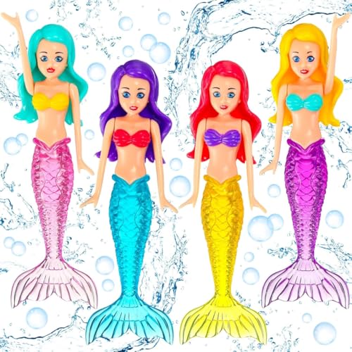 Tauchspielzeug für Kinder,Wasserspielzeug Kinder,Meerjungfrau Spielzeug,4 Stücks Tauchspielzeug Pool Spielzeug,Schwimmbad Sommerpool Schwimmspielzeug Tauchspielzeug für Kinder,Wasserspielzeug Kinder,Meerjungfrau Spielzeug,4 Stücks Tauchspielzeug Pool Spielzeug,Schwimmbad Sommerpool Schwimmspielzeug von FGTOPBY