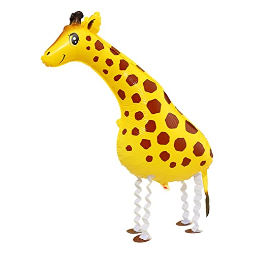 FGUUTYM 1 Stück Walking Animal Balloon Animal Balloon Birthday BBQ Decor (Ente, Kuh, Schaf, gefleckter Hund, Frosch, Katze) Eierform (D, One Size) von FGUUTYM