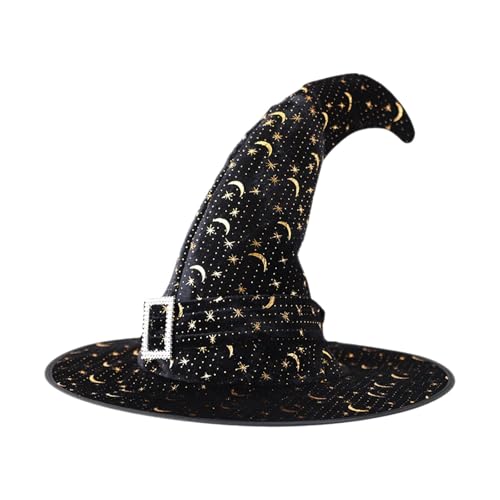 FGUUTYM Halloween Hexenhut Hut für Erwachsene Neuheit Cosplay Zubehör für Halloween Kostüm Junggesellenabschiedsdekorationen Frech (A, A) von FGUUTYM