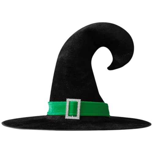 FGUUTYM Halloween Hexenhut Hut für Erwachsene Neuheit Cosplay Zubehör für Halloween Kostüm Junggesellenabschiedsdekorationen Frech (F, A) von FGUUTYM