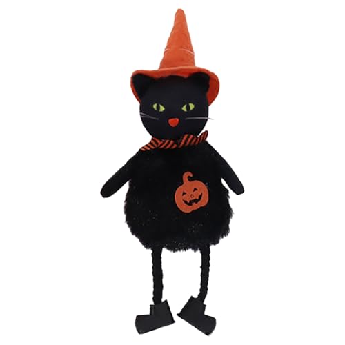 FGUUTYM Halloween Hexenpuppe Hexenpuppe Puppenanhänger Katzenfledermauspuppenanhänger Obstkörbe (A, One Size) von FGUUTYM