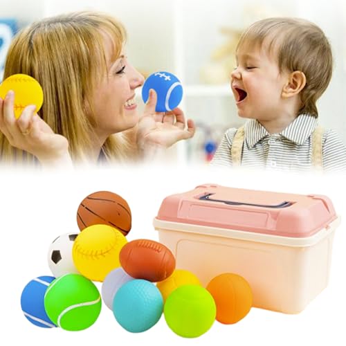 FGXY 11pcs Sportball Für Kleinkinder, Mini Rubber Footballs, Soft Bouncy Sports Ball, Stress Relief Ball Toy, Mini Sports Balls, Spielzeugball, EIN Tolles Geschenk Für Kinder Im Aufwachsen FGXY 11pcs Sportball Für Kleinkinder, Mini Rubber Footballs, Soft Bouncy Sports Ball, Stress Relief Ball Toy, Mini Sports Balls, Spielzeugball, EIN Tolles Geschenk Für Kinder Im Aufwachsen von FGXY
