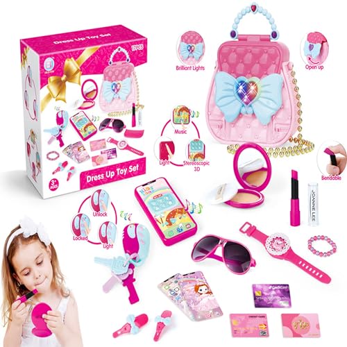 FGXY Mädchen My First Geldbörsen Set, Prinzessin SpielzeugvGeldbö Geldbörse Dress Up Makeup Set Fälschung Tasche Spiellippenstift Kinderkreditkarte Schlüssel Geburtstagsgeschenk Spielzeug für Mädchen FGXY Mädchen My First Geldbörsen Set, Prinzessin SpielzeugvGeldbö Geldbörse Dress Up Makeup Set Fälschung Tasche Spiellippenstift Kinderkreditkarte Schlüssel Geburtstagsgeschenk Spielzeug für Mädchen von FGXY