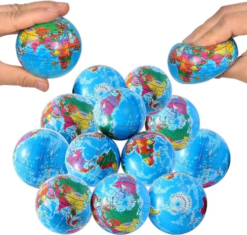 Anti-Stress-Ball für Kinder, 6,6 cm, Anti-Stress-Ball für Kinder, Anti-Stress-Ball für Erwachsene, Anti-Stress-Bälle, weich, Anti-Stress, für Kinder und Erwachsene, lindert Angstzustände, 12 Stück von FGen