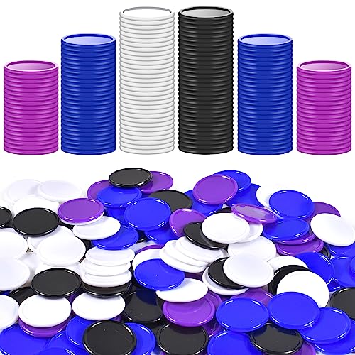 400 Stücke,Kunststoff Pokerchips,Mini Pfandmarken Chips Spielsteine,Kunststoff Lernzähler , Kleine Lernzähler ,Zählen Lernen Mathe Kinder Belohnung ,4 Farbe,25mm von FGen