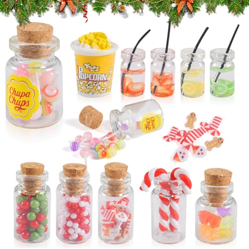 Wichtel Zubehör,Mini Essen Spielzeug,Miniatur Essen und Trinken,Miniatur Puppenhaus Zubehör 1/12,für Süßigkeitenstände,für Wichteltür Deko und 1:12 Puppenhaus Wichtel Zubehör,Mini Essen Spielzeug,Miniatur Essen und Trinken,Miniatur Puppenhaus Zubehör 1/12,für Süßigkeitenstände,für Wichteltür Deko und 1:12 Puppenhaus von FGen