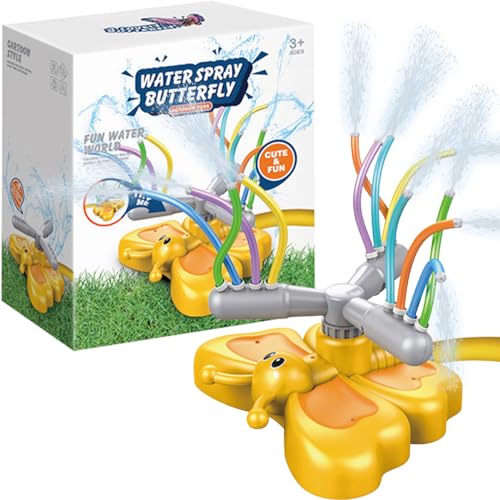 Outdoor Sprinkler Toy, Splash Play-Spielzeug, Splash Play Spielzeug für Kinder, rotierender Sprinkler des Schmetterlings, für Hof, Rasen, Outdoor-Aktivitäten von FGen