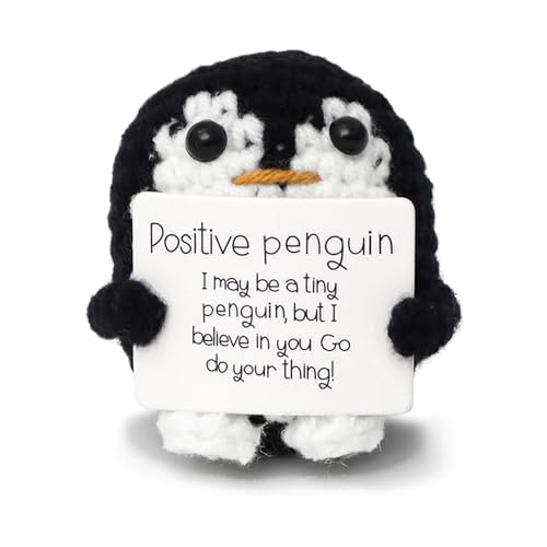 FHBHJNATC Positive Penguin, Positive Geschenke, Emotional Support, Aufmunterungsgeschenke Für Freunde, Ermutigende Partydekoration, Abschiedsgeschenke Für Kollegen, Abschiedsgeschenke von FHBHJNATC