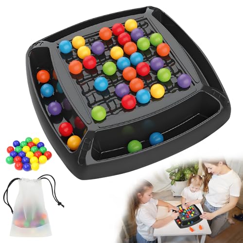 FHBHJNATC Schachbrett Doppelduell, Intellektuelles Schachbrett Kind, Kugelspiel, Intellektuelle Spiele, Eltern-Kind-Spiele, Entwicklung des Gehirns von Kindern, Puzzlespiele, Familien-Tischspiele(48) von FHBHJNATC