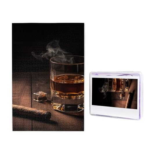 1000 Teile Puzzle für Erwachsene, herausforderndes Puzzle, personalisierte Holzpuzzles, Bilderpuzzles Zigarre & Whiskey Puzzles aus Fotos, Puzzle, Geschenke für Familie Geburtstag 1000 Teile Puzzle für Erwachsene, herausforderndes Puzzle, personalisierte Holzpuzzles, Bilderpuzzles Zigarre & Whiskey Puzzles aus Fotos, Puzzle, Geschenke für Familie Geburtstag von FHEBNDS