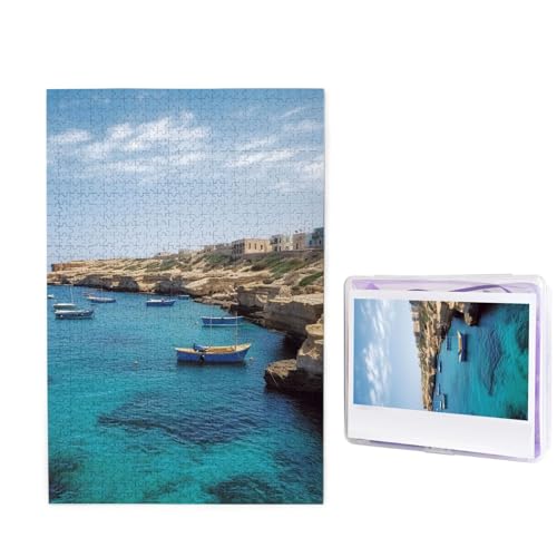 1000 Teile Puzzles für Erwachsene, herausforderndes Puzzle, personalisierte Holzpuzzles, Bilderpuzzles Küste von Malta, Puzzles aus Fotos, Puzzle, Geschenke für Familie, Geburtstag 1000 Teile Puzzles für Erwachsene, herausforderndes Puzzle, personalisierte Holzpuzzles, Bilderpuzzles Küste von Malta, Puzzles aus Fotos, Puzzle, Geschenke für Familie, Geburtstag von FHEBNDS