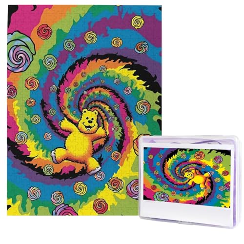 Dancing Thanksgiving Bär Puzzles 500 Teile, Puzzle aus Fotos, herausforderndes Puzzle für Erwachsene, personalisierte Holzpuzzle Geschenke für Familie, Hochzeit Geburtstag, 51,8 x 38,1 cm Dancing Thanksgiving Bär Puzzles 500 Teile, Puzzle aus Fotos, herausforderndes Puzzle für Erwachsene, personalisierte Holzpuzzle Geschenke für Familie, Hochzeit Geburtstag, 51,8 x 38,1 cm von FHEDVBN