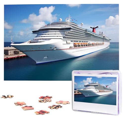 Kreuzfahrtschiff-Puzzles 1000 Teile, Puzzle aus Fotos, herausforderndes Puzzle für Erwachsene, personalisierte Holzpuzzle-Geschenke für Familie, Hochzeit, Geburtstag, 74,9 x 50 cm Kreuzfahrtschiff-Puzzles 1000 Teile, Puzzle aus Fotos, herausforderndes Puzzle für Erwachsene, personalisierte Holzpuzzle-Geschenke für Familie, Hochzeit, Geburtstag, 74,9 x 50 cm von FHEDVBN