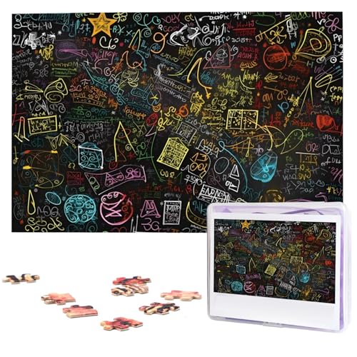 Mathematik Hintergrund Puzzles 1000 Teile, Puzzle aus Fotos, herausforderndes Puzzle für Erwachsene, personalisierte Holzpuzzle Geschenke für Familie, Hochzeit Geburtstag 74,9 x 50 cm Mathematik Hintergrund Puzzles 1000 Teile, Puzzle aus Fotos, herausforderndes Puzzle für Erwachsene, personalisierte Holzpuzzle Geschenke für Familie, Hochzeit Geburtstag 74,9 x 50 cm von FHEDVBN