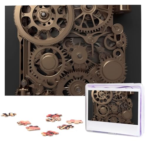 Steampunk Mechanische Zahnräder Puzzles 1000 Teile, Puzzle aus Fotos, Herausforderndes Puzzle für Erwachsene, Personalisierte Holzpuzzle Geschenke für Familie, Hochzeit Geburtstag 29,5 x 19,7 Zoll Steampunk Mechanische Zahnräder Puzzles 1000 Teile, Puzzle aus Fotos, Herausforderndes Puzzle für Erwachsene, Personalisierte Holzpuzzle Geschenke für Familie, Hochzeit Geburtstag 29,5 x 19,7 Zoll von FHEDVBN
