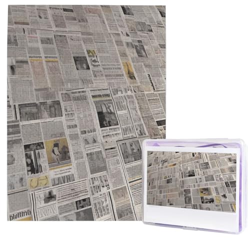 Zeitungspuzzles 500 Teile, Puzzle aus Fotos, herausforderndes Puzzle für Erwachsene, personalisierte Holzpuzzle-Geschenke für Familie, Hochzeit, Geburtstag, 51,8 x 38,1 cm Zeitungspuzzles 500 Teile, Puzzle aus Fotos, herausforderndes Puzzle für Erwachsene, personalisierte Holzpuzzle-Geschenke für Familie, Hochzeit, Geburtstag, 51,8 x 38,1 cm von FHEDVBN