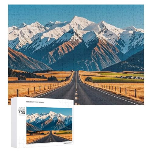Alpines, schneebedecktes Bergpuzzle für Erwachsene, Holzpuzzle für Muttertag, Premium-Puzzle mit einzigartigem Kunst-Design, herausforderndes Gehirn-Teaser, Geburtstagsgeschenk für alle Altersgruppen Alpines, schneebedecktes Bergpuzzle für Erwachsene, Holzpuzzle für Muttertag, Premium-Puzzle mit einzigartigem Kunst-Design, herausforderndes Gehirn-Teaser, Geburtstagsgeschenk für alle Altersgruppen von FHESDCW
