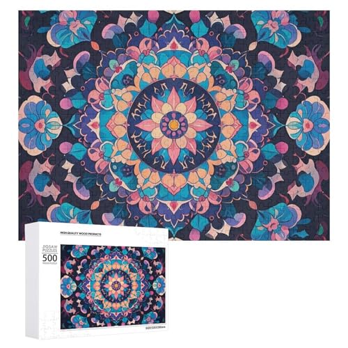 Blumen Mond Schmetterling Puzzle für Erwachsene, Holzpuzzle für Muttertag, Premium-Puzzle mit einzigartigem Kunst-Design, herausforderndes Gehirn-Teaser, Geburtstagsgeschenk für alle Altersgruppen Blumen Mond Schmetterling Puzzle für Erwachsene, Holzpuzzle für Muttertag, Premium-Puzzle mit einzigartigem Kunst-Design, herausforderndes Gehirn-Teaser, Geburtstagsgeschenk für alle Altersgruppen von FHESDCW