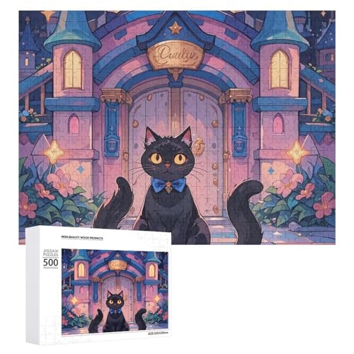 Cat and Magic Castle Gate Puzzle for Adults Wooden Jigsaw Puzzle for Mother's Day Premium Puzzle with Unique Art Design Challenging Brain Teaser Birthday Gift for All Ages 500 PCS Cat and Magic Castle Gate Puzzle for Adults Wooden Jigsaw Puzzle for Mother's Day Premium Puzzle with Unique Art Design Challenging Brain Teaser Birthday Gift for All Ages 500 PCS von FHESDCW