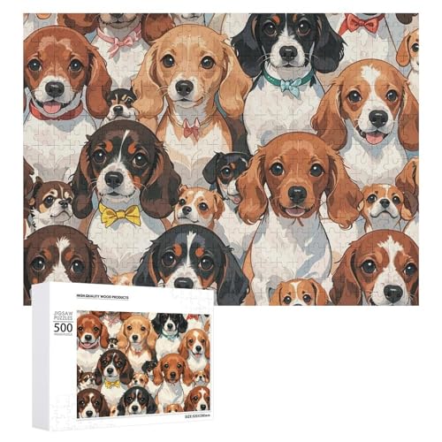 Dackelpuzzle für Erwachsene, Holzpuzzle für Muttertag, Premium-Puzzle mit einzigartigem Kunst-Design, herausforderndes Gehirn-Teaser, Geburtstagsgeschenk für alle Altersgruppen, 500 Teile Dackelpuzzle für Erwachsene, Holzpuzzle für Muttertag, Premium-Puzzle mit einzigartigem Kunst-Design, herausforderndes Gehirn-Teaser, Geburtstagsgeschenk für alle Altersgruppen, 500 Teile von FHESDCW