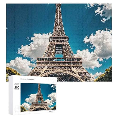 Iron Tower Puzzle für Erwachsene, Holzpuzzle für Muttertag, Premium-Puzzle mit einzigartigem Kunst-Design, herausforderndes Gehirn-Teaser, Geburtstagsgeschenk für alle Altersgruppen, 500 Teile Iron Tower Puzzle für Erwachsene, Holzpuzzle für Muttertag, Premium-Puzzle mit einzigartigem Kunst-Design, herausforderndes Gehirn-Teaser, Geburtstagsgeschenk für alle Altersgruppen, 500 Teile von FHESDCW