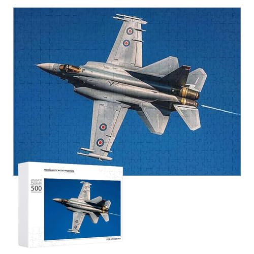 Jet Fighter Puzzle für Erwachsene, Holzpuzzle für Muttertag, Premium-Puzzle mit einzigartigem Kunst-Design, herausforderndes Gehirn-Teaser, Geburtstagsgeschenk für alle Altersgruppen, 500 Teile Jet Fighter Puzzle für Erwachsene, Holzpuzzle für Muttertag, Premium-Puzzle mit einzigartigem Kunst-Design, herausforderndes Gehirn-Teaser, Geburtstagsgeschenk für alle Altersgruppen, 500 Teile von FHESDCW