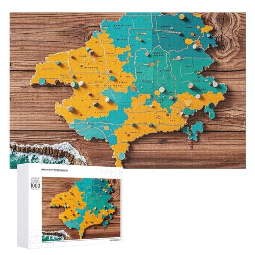 Karte auf Holzhintergrund, Puzzle für Erwachsene, Holzpuzzle für Muttertag, Premium-Puzzle mit einzigartigem Kunst-Design, herausforderndes Gehirn-Teaser, Geburtstagsgeschenk für alle Altersgruppen Karte auf Holzhintergrund, Puzzle für Erwachsene, Holzpuzzle für Muttertag, Premium-Puzzle mit einzigartigem Kunst-Design, herausforderndes Gehirn-Teaser, Geburtstagsgeschenk für alle Altersgruppen von FHESDCW