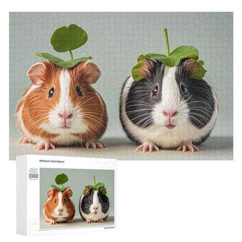 Niedliches Meerschweinchen-Puzzle für Erwachsene, Holzpuzzle für Muttertag, Premium-Puzzle mit einzigartigem Kunst-Design, herausforderndes Gehirn-Teaser, Geburtstagsgeschenk für alle Altersgruppen Niedliches Meerschweinchen-Puzzle für Erwachsene, Holzpuzzle für Muttertag, Premium-Puzzle mit einzigartigem Kunst-Design, herausforderndes Gehirn-Teaser, Geburtstagsgeschenk für alle Altersgruppen von FHESDCW