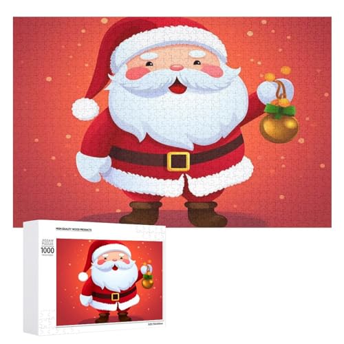 Niedliches Weihnachtsmann-Puzzle für Erwachsene, Holzpuzzle für Muttertag, Premium-Puzzle mit einzigartigem Kunst-Design, herausforderndes Gehirn-Teaser, Geburtstagsgeschenk für alle Altersgruppen Niedliches Weihnachtsmann-Puzzle für Erwachsene, Holzpuzzle für Muttertag, Premium-Puzzle mit einzigartigem Kunst-Design, herausforderndes Gehirn-Teaser, Geburtstagsgeschenk für alle Altersgruppen von FHESDCW