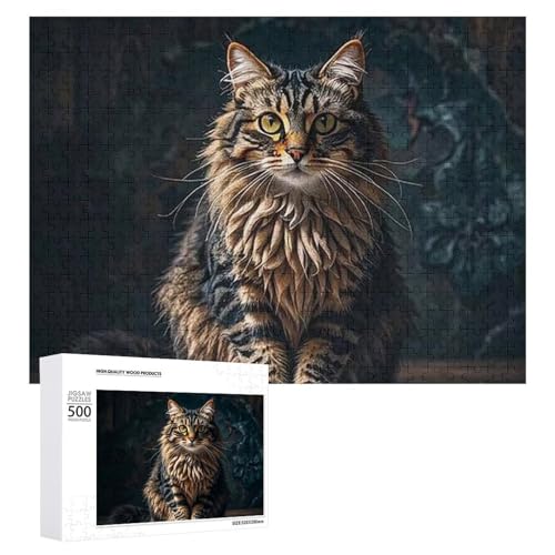 Niedliches und schönes Katzenpuzzle für Erwachsene, Holzpuzzle für Muttertag, Premium-Puzzle mit einzigartigem Kunst-Design, herausforderndes Gehirn-Teaser, Geburtstagsgeschenk für alle Altersgruppen Niedliches und schönes Katzenpuzzle für Erwachsene, Holzpuzzle für Muttertag, Premium-Puzzle mit einzigartigem Kunst-Design, herausforderndes Gehirn-Teaser, Geburtstagsgeschenk für alle Altersgruppen von FHESDCW