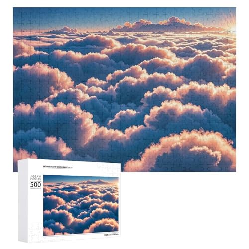 On Top of The Cloud Puzzle für Erwachsene, Holzpuzzle für Muttertag, Premium-Puzzle mit einzigartigem Kunst-Design, herausforderndes Gehirnaufgabe, Geburtstagsgeschenk für alle Altersgruppen, 500 On Top of The Cloud Puzzle für Erwachsene, Holzpuzzle für Muttertag, Premium-Puzzle mit einzigartigem Kunst-Design, herausforderndes Gehirnaufgabe, Geburtstagsgeschenk für alle Altersgruppen, 500 von FHESDCW