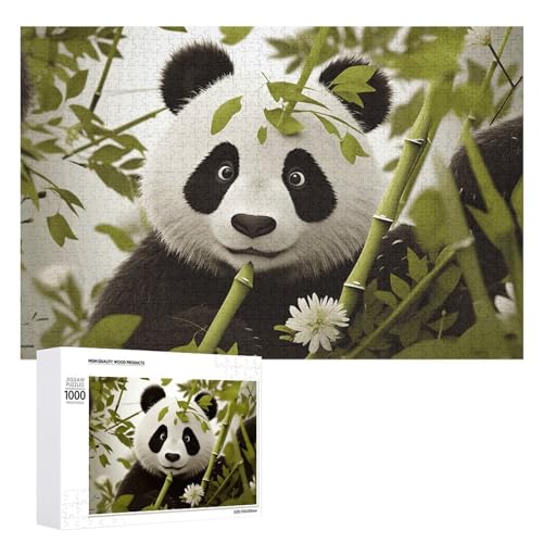 Panda-Puzzle für Erwachsene, Holzpuzzle für Muttertag, Premium-Puzzle mit einzigartigem Kunst-Design, herausforderndes Gehirn-Teaser, Geburtstagsgeschenk für alle Altersgruppen, 1000 Teile Panda-Puzzle für Erwachsene, Holzpuzzle für Muttertag, Premium-Puzzle mit einzigartigem Kunst-Design, herausforderndes Gehirn-Teaser, Geburtstagsgeschenk für alle Altersgruppen, 1000 Teile von FHESDCW