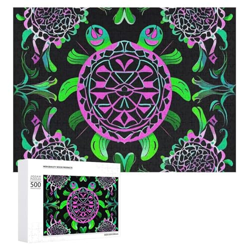Psychedelisches Meeresschildkröten-Puzzle für Erwachsene, Holzpuzzle für Muttertag, Premium-Puzzle mit einzigartigem Kunst-Design, herausforderndes Gehirn-Teaser, Geburtstagsgeschenk für alle Psychedelisches Meeresschildkröten-Puzzle für Erwachsene, Holzpuzzle für Muttertag, Premium-Puzzle mit einzigartigem Kunst-Design, herausforderndes Gehirn-Teaser, Geburtstagsgeschenk für alle von FHESDCW