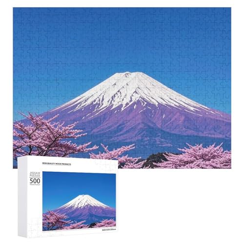 Purple Mount Fuji Puzzle für Erwachsene, Holzpuzzle für Muttertag, Premium-Puzzle mit einzigartigem Kunst-Design, herausforderndes Gehirn-Teaser, Geburtstagsgeschenk für alle Altersgruppen, 500 Teile Purple Mount Fuji Puzzle für Erwachsene, Holzpuzzle für Muttertag, Premium-Puzzle mit einzigartigem Kunst-Design, herausforderndes Gehirn-Teaser, Geburtstagsgeschenk für alle Altersgruppen, 500 Teile von FHESDCW