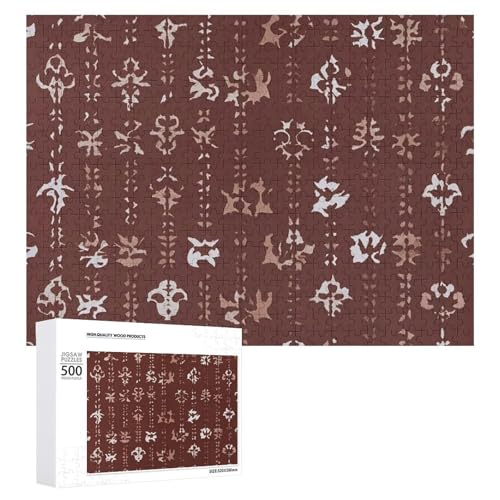Southwest Rindsleder-Puzzle für Erwachsene, Holzpuzzle für Muttertag, Premium-Puzzle mit einzigartigem Kunst-Design, herausforderndes Gehirn-Teaser, Geburtstagsgeschenk für alle Altersgruppen, 500 Southwest Rindsleder-Puzzle für Erwachsene, Holzpuzzle für Muttertag, Premium-Puzzle mit einzigartigem Kunst-Design, herausforderndes Gehirn-Teaser, Geburtstagsgeschenk für alle Altersgruppen, 500 von FHESDCW