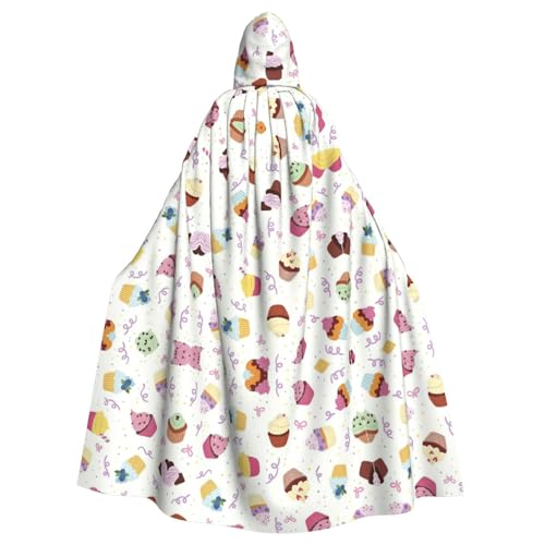 Delicious Cupcakes Kapuzenumhang mit Kapuze, Robe für Halloween, Weihnachten, Hexe, Vampire, Sensenmann, Kostüm, Cosplay, Party Delicious Cupcakes Kapuzenumhang mit Kapuze, Robe für Halloween, Weihnachten, Hexe, Vampire, Sensenmann, Kostüm, Cosplay, Party von FHIZOAL