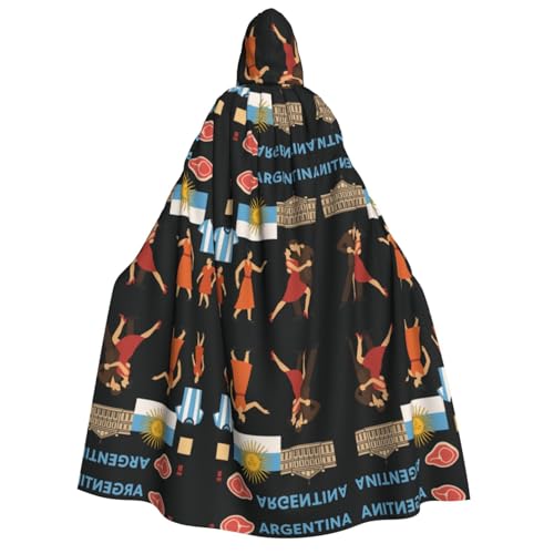 FHIZOAL Argentinischer Kult-Umhang mit Kapuze für Erwachsene, Vampir-Hexenumhang, Halloween, Weihnachten, Cosplay, Kostüme, Themenpartys FHIZOAL Argentinischer Kult-Umhang mit Kapuze für Erwachsene, Vampir-Hexenumhang, Halloween, Weihnachten, Cosplay, Kostüme, Themenpartys von FHIZOAL