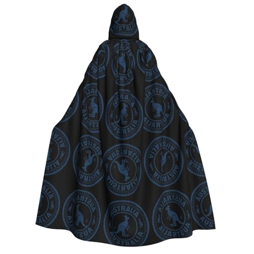 FHIZOAL Australia Kang Kapuzenumhang für Erwachsene, Vampir-Hexenumhang, Halloween, Weihnachten, Cosplay, Kostüme, Themenpartys von FHIZOAL