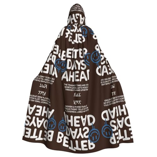 FHIZOAL Better Days Ah Kapuzenumhang mit Kapuze, Halloween, Weihnachten, Hexe, Vampire, Sensenmann, Kostüm, Cosplay, Party FHIZOAL Better Days Ah Kapuzenumhang mit Kapuze, Halloween, Weihnachten, Hexe, Vampire, Sensenmann, Kostüm, Cosplay, Party von FHIZOAL