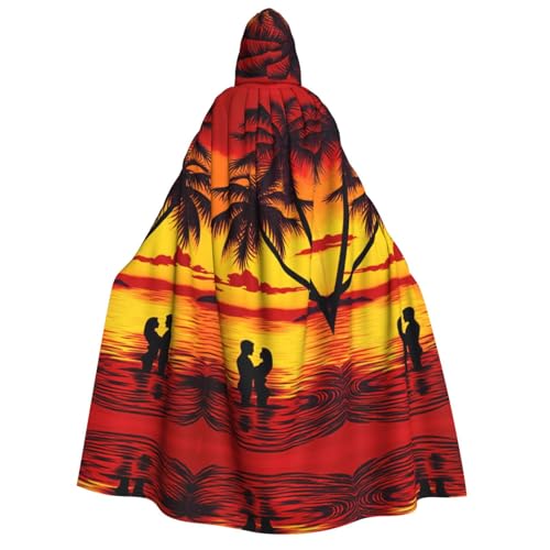 FHIZOAL Couple On Beach Sonnenuntergang Erwachsene Kapuzenumhang Vampir Hexe Umhang Halloween Weihnachten Cosplay Kostüme Themenpartys FHIZOAL Couple On Beach Sonnenuntergang Erwachsene Kapuzenumhang Vampir Hexe Umhang Halloween Weihnachten Cosplay Kostüme Themenpartys von FHIZOAL
