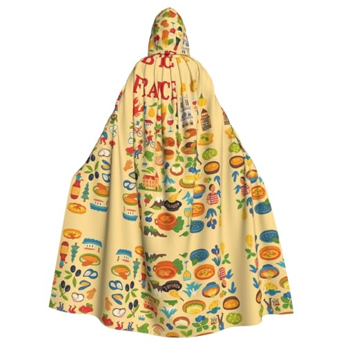 FHIZOAL Frankreich, Lebensmittelkultur, Kunstdruck, Kapuzenumhang, Kapuzenmantel, Halloween, Weihnachten, Hexe, Vampire, Sensenmann, Kostüm, Cosplay, Party FHIZOAL Frankreich, Lebensmittelkultur, Kunstdruck, Kapuzenumhang, Kapuzenmantel, Halloween, Weihnachten, Hexe, Vampire, Sensenmann, Kostüm, Cosplay, Party von FHIZOAL