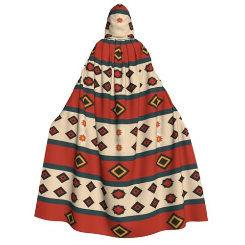 FHIZOAL Geometrischer Trib Umhang mit Kapuze für Erwachsene, Vampir-Hexenumhang, Halloween, Weihnachten, Cosplay, Kostüme, Themenpartys FHIZOAL Geometrischer Trib Umhang mit Kapuze für Erwachsene, Vampir-Hexenumhang, Halloween, Weihnachten, Cosplay, Kostüme, Themenpartys von FHIZOAL