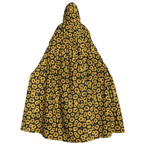 FHIZOAL Goldener Sonnenblumen-Umhang mit Kapuze für Erwachsene, Vampir-Hexenumhang, Halloween, Weihnachten, Cosplay, Kostüme, Themenpartys FHIZOAL Goldener Sonnenblumen-Umhang mit Kapuze für Erwachsene, Vampir-Hexenumhang, Halloween, Weihnachten, Cosplay, Kostüme, Themenpartys von FHIZOAL