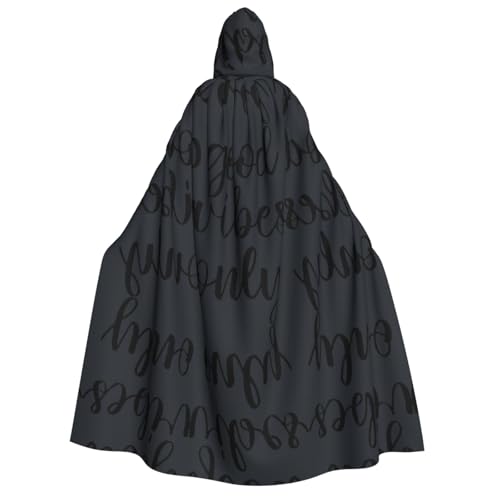FHIZOAL Good Vibes Only Kapuzenumhang für Erwachsene, Vampir-Hexenumhang, Halloween, Weihnachten, Cosplay, Kostüme, Themenpartys FHIZOAL Good Vibes Only Kapuzenumhang für Erwachsene, Vampir-Hexenumhang, Halloween, Weihnachten, Cosplay, Kostüme, Themenpartys von FHIZOAL